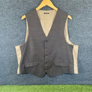 Steve Harvey Celebrity Edition Royal Suit Vest Men's Size Large Dark Brown